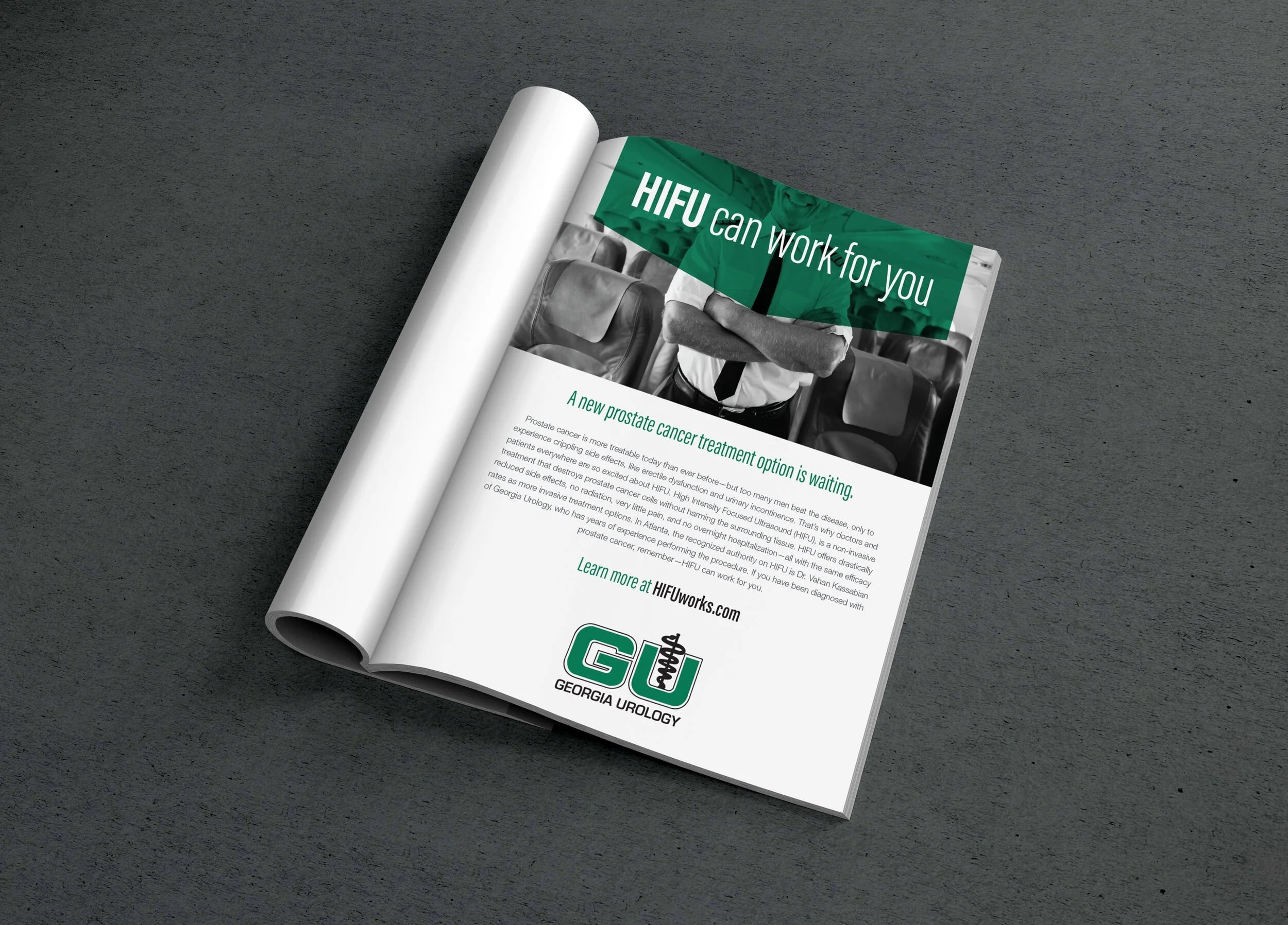 Georgia Urology HIFU magazine advertising