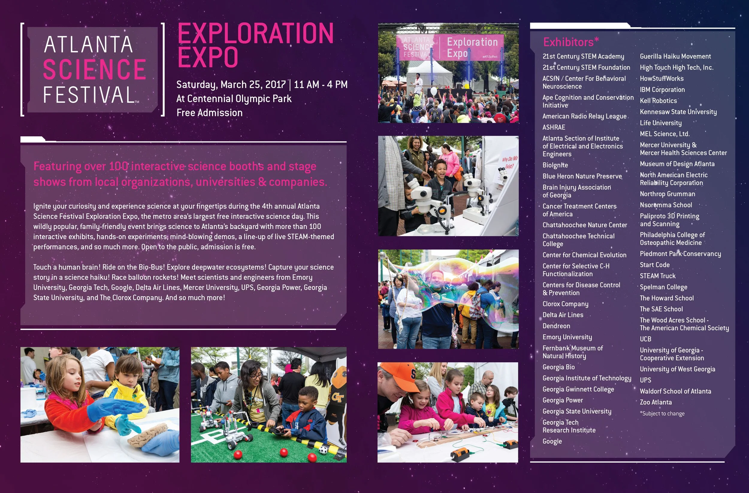 Atlanta Science Festival magazine spread