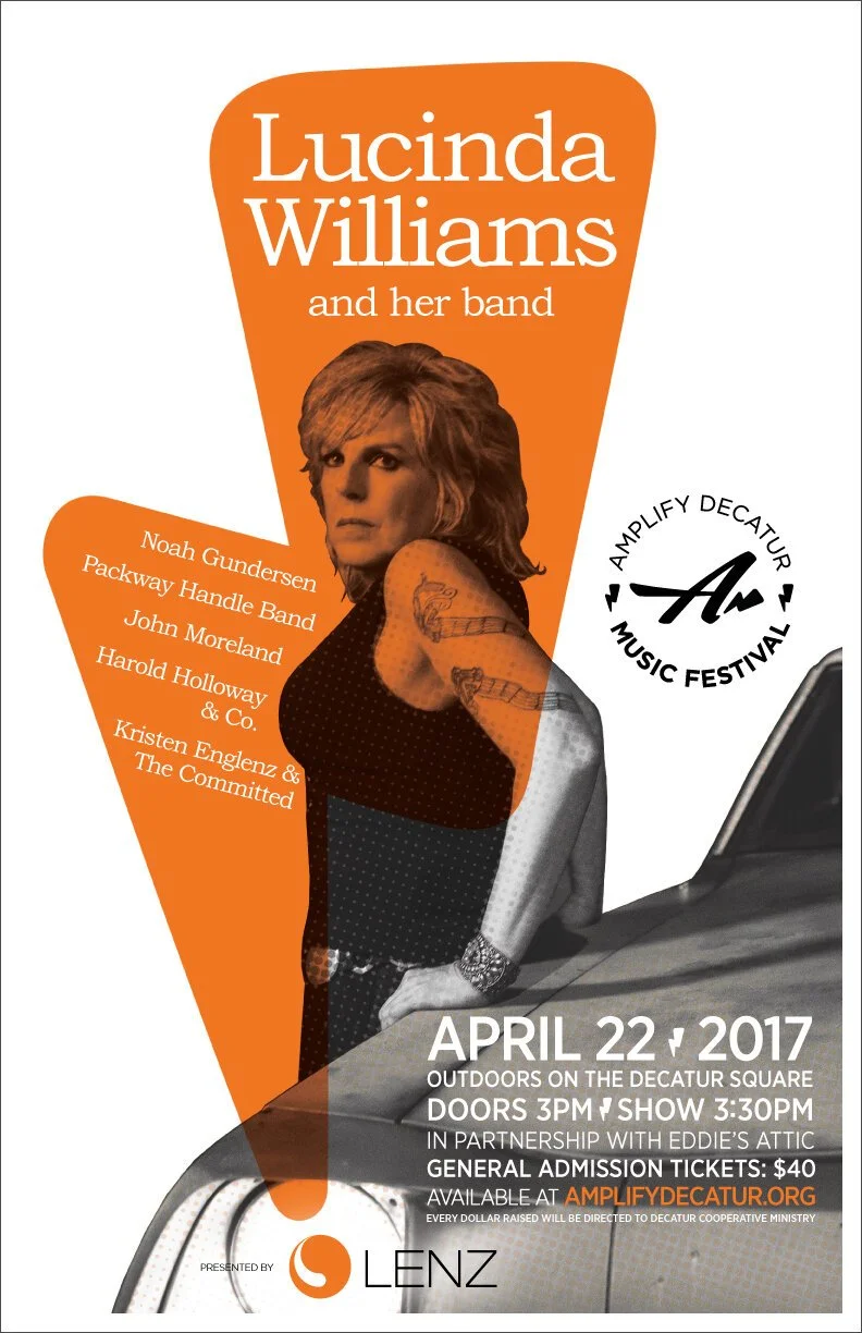 Amplify Lucinda Williams concert poster
