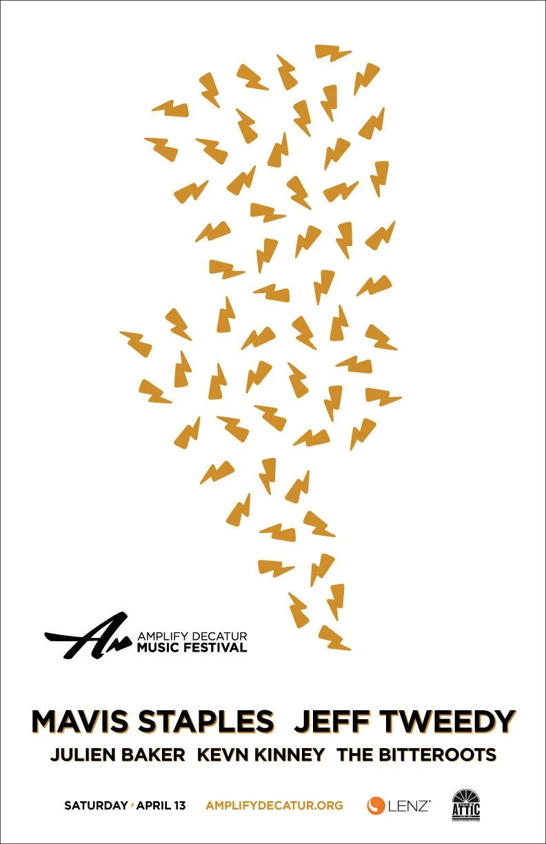 Amplify Mavis Staples and Jeff Tweedy concert poster