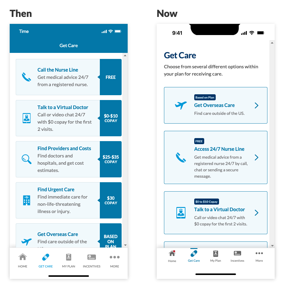 BCBS FEP rewritten Get Care experience
