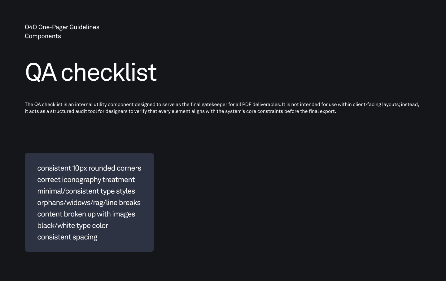 Oura sales enablement QA checklist